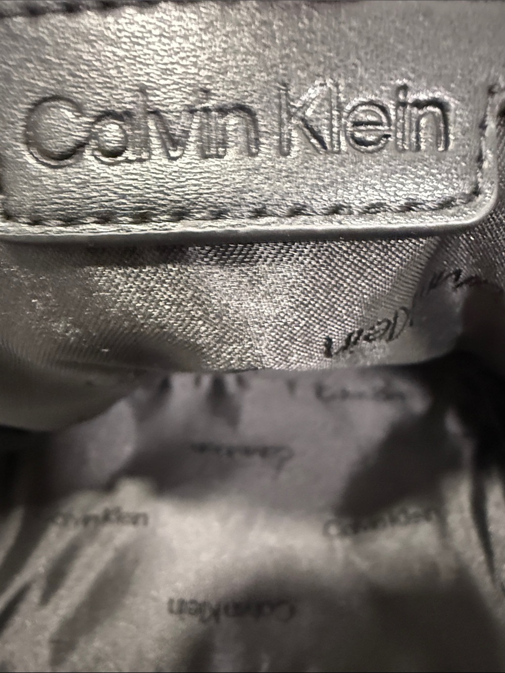 Calvin Klein Small Black Nylon Backpack Purse with Silver-tone Hardware - Picture 8 of 8